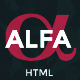 Alfa - Personal Portfolio and Virtual Business Card - ThemeForest Item for Sale