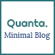 Quanta | Minimalist & Personal Blog PSD Template - ThemeForest Item for Sale