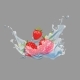 Strawberry in Water Splash - GraphicRiver Item for Sale