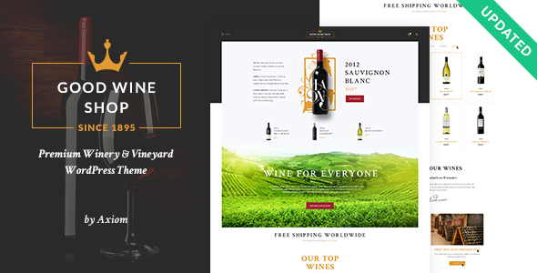 Good Wine | Vineyard & Winery Shop WordPress Theme