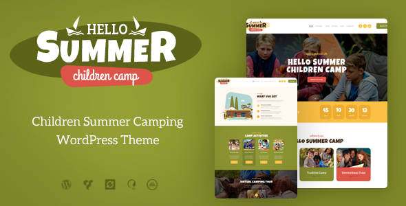 Hello Summer | Children Camp WordPress Theme