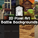 Battle Backgrounds Pixel Art - GraphicRiver Item for Sale