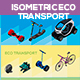 Isometric Eco Friendly Transports - GraphicRiver Item for Sale