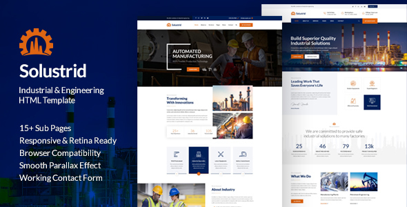 Solustrid - Factory & Industrial Business HTML Template