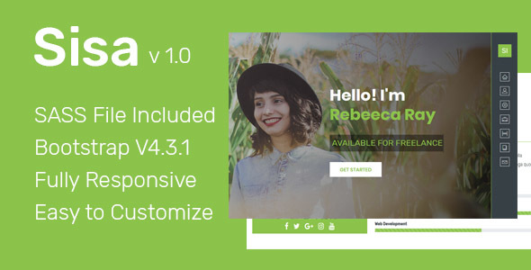Sisa - Multipurpose Portfolio HTML5 Template