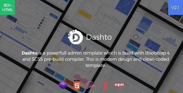 Dashto - Bootstrap 4 Powerfull Admin Template