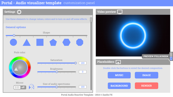 Portal Music Visualizer