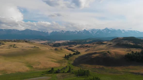 Aerial Video of the Kurai Steppe