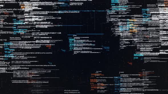 Computer code running in a virtual space