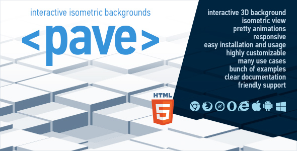 Pave - Interactive Isometric Backgrounds