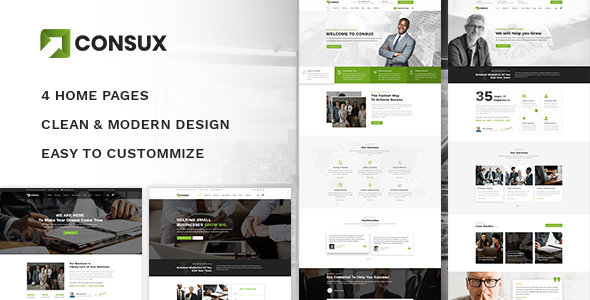 Consux - Consulting Psd Templates