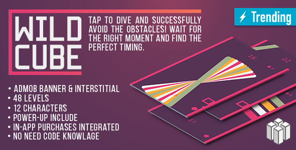 Wild Cube (Buildbox) Fun Arcade Game Template + easy to reskine + AdMob