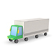 Truck lorry vehicle low poly simple cartoon - 3DOcean Item for Sale