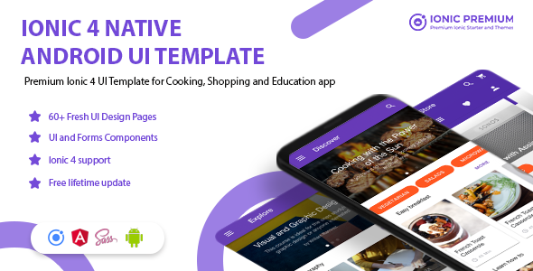 Ionpedia - Ionic 4 Native Android UI Templates