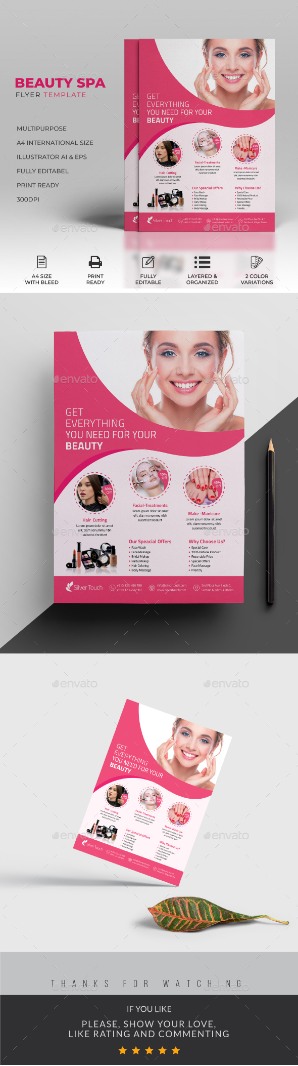 Hair Salon Flyer Graphics Designs Templates From Graphicriver