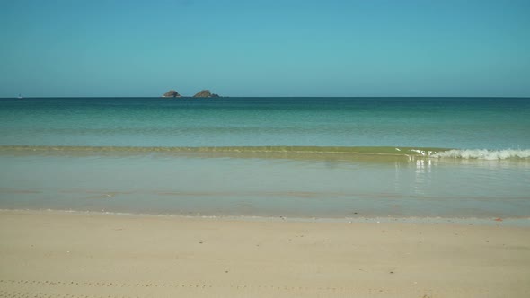 Tropical Beach with White Sand.