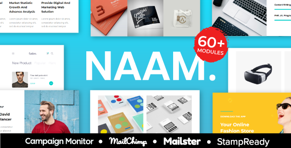 NAAM - Multipurpose Responsive Agency Email Template With StampReady Builder