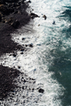 beautiful view on ocean water and black lava sand - PhotoDune Item for Sale