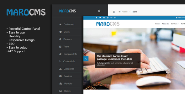 MaroCMS - Business CMS