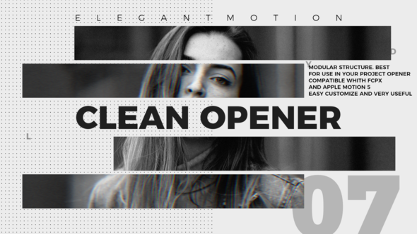 Clean Opener | FCPX or Apple Motion alt