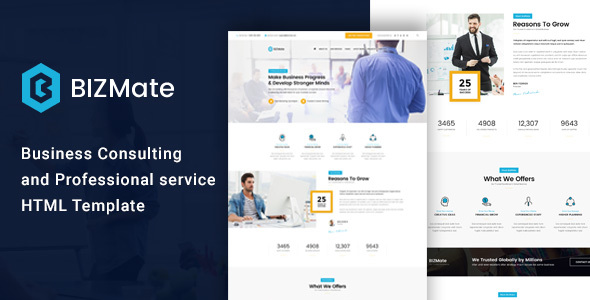 BizMate - Business Consulting and Professional Services HTML Template