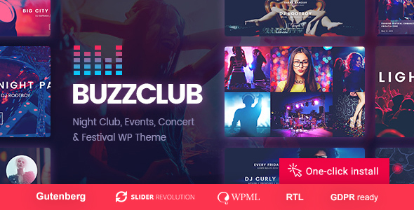 Buzz Club – Night Club, DJ & Music Festival Event WordPress Theme