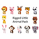 Rigged Little Animal Pack - 3DOcean Item for Sale