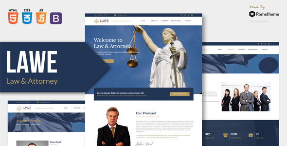 LAWE - Lawyer and Attorney HTML Template