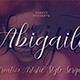 Abigaile Script Font - GraphicRiver Item for Sale