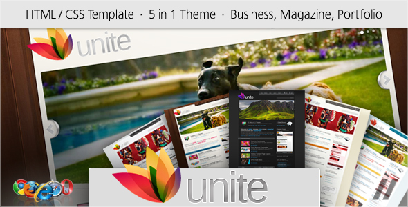 Unite - HTML Business, magazyn, strona społeczności