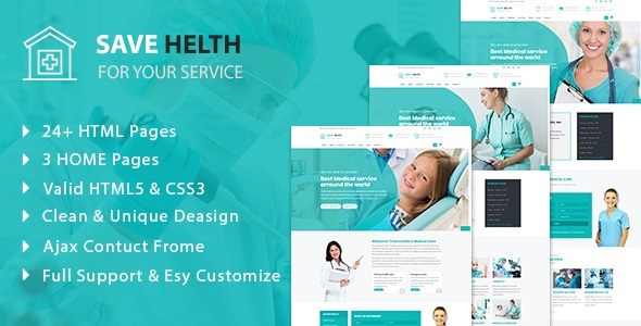 Save Health - Medical  & Health  HTML5 Template