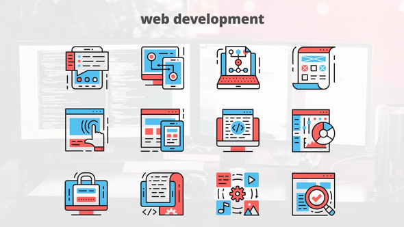 Web Development – Thin Line Icons