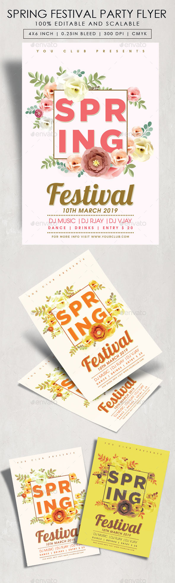 Spring Festival Party Flyer