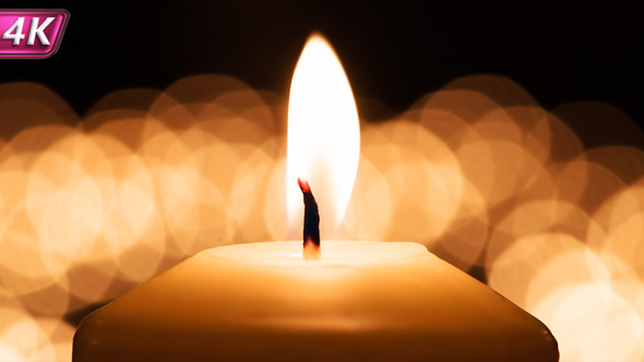 Candle With Flickering Background alt
