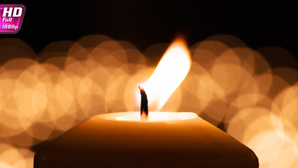 Dramatic Fluttering Candle Flame alt