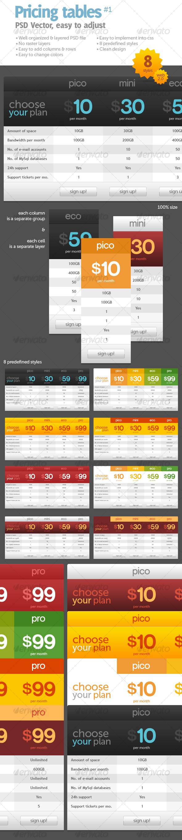 Pricing tables #1