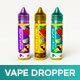 Vape / Unicorn Dropper Bottle MockUp - GraphicRiver Item for Sale