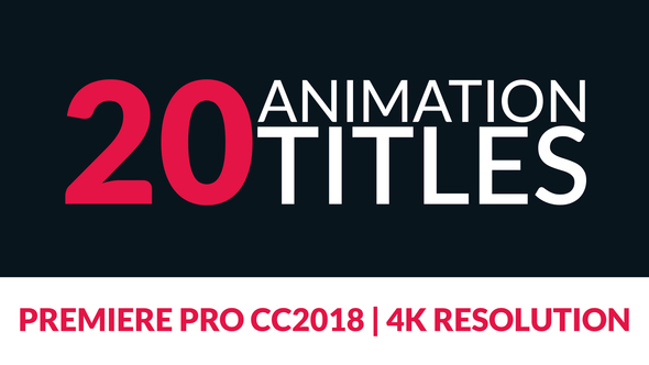 20 Title Animations for Premiere