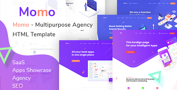 Momo  – Multipurpose Agency HTML Template