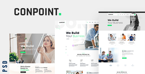 Conpoint - Business Consulting and Professional Services PSD Template