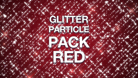 Glitter Particle Pack Red