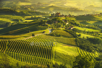  Unesco Site, Piedmont, Northern Italy Europe.