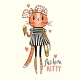 Fashion Kawaii Kitty - GraphicRiver Item for Sale