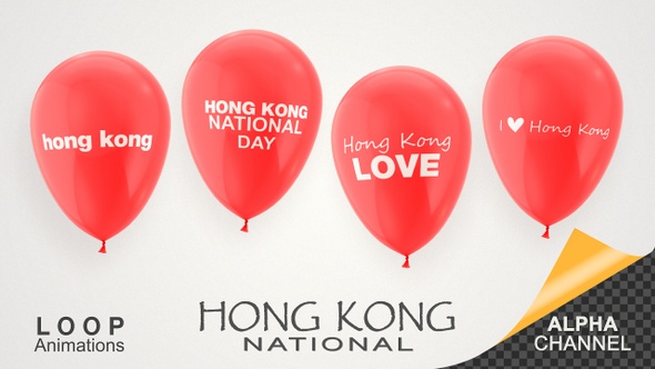 Hong Kong National Day Celebration Balloons