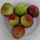 3D Green & Red Apple - 3DOcean Item for Sale