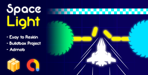 Space Light Game Template Buildbox + Admob