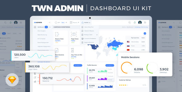 TWN Admin Dashboard UI Kit