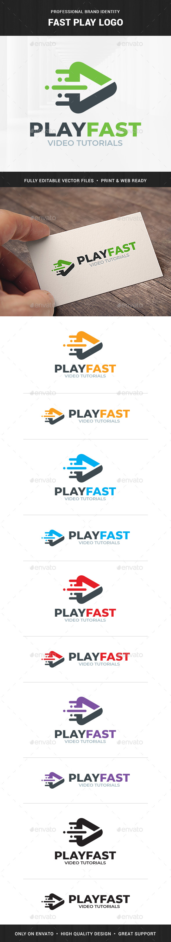 Fast Play Logo Template