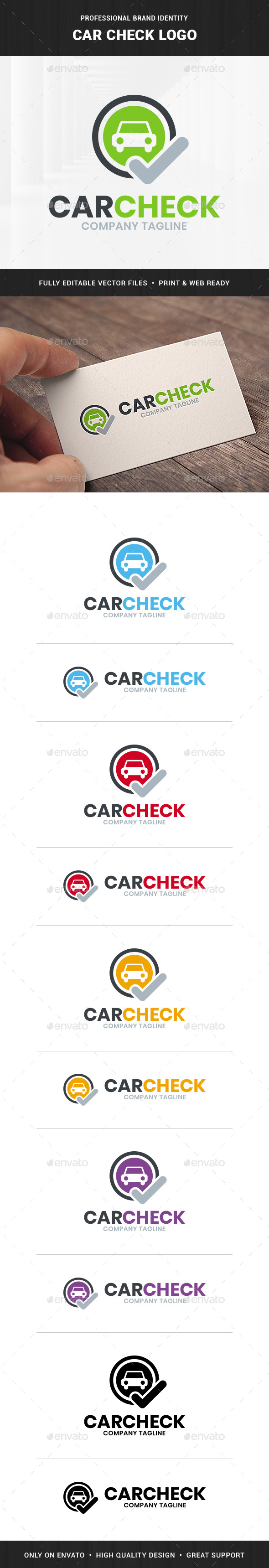 Car Check Logo Template