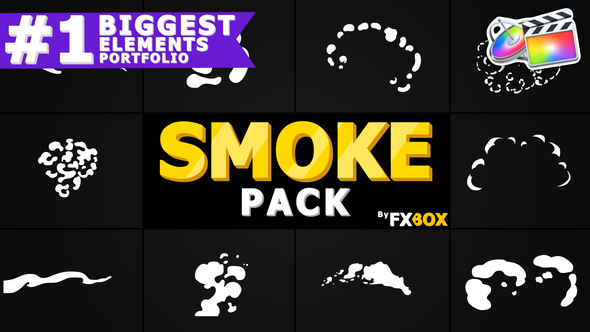 Cartoon Smoke Elements | FCPX alt